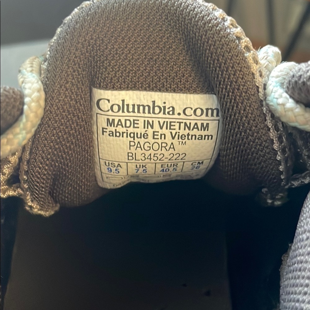 Columbia Pagora Hiking Sneakers Women’s 9.5 Outdoors Grey & Tan - Picture 3 of 6